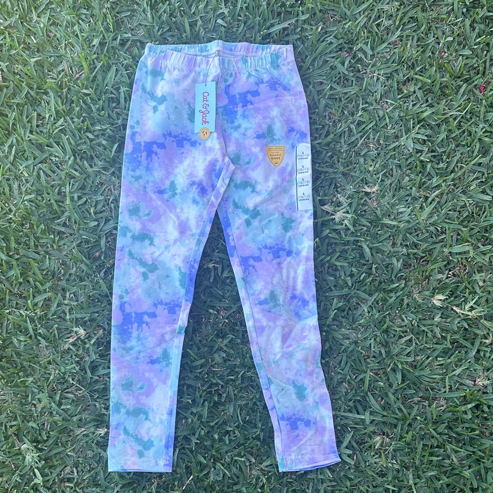 Cat & Jack Pastel Tie-Dye Leggings